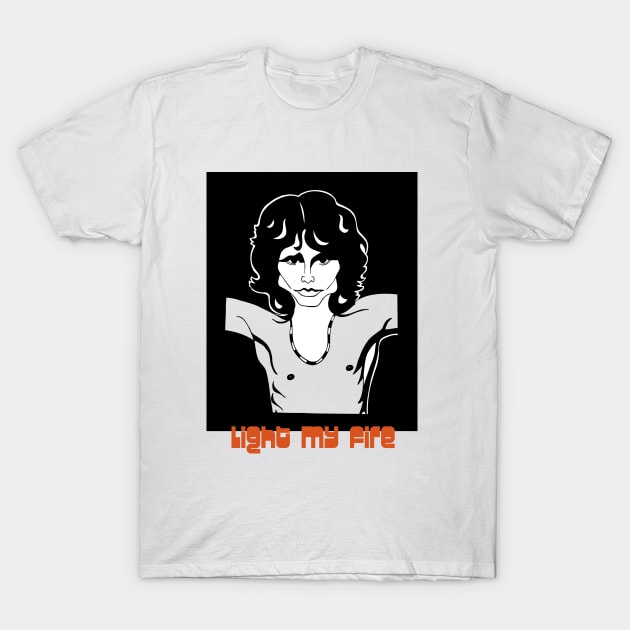 Jim Morrison The Doors fan art T-Shirt by cartoonistguy